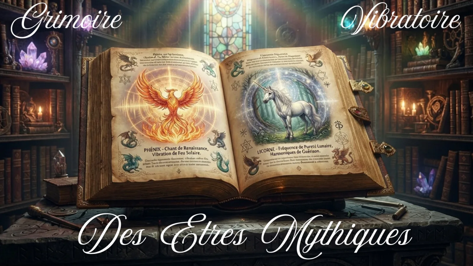 Couverture : Grimoire Vibratoire des Êtres Mythiques