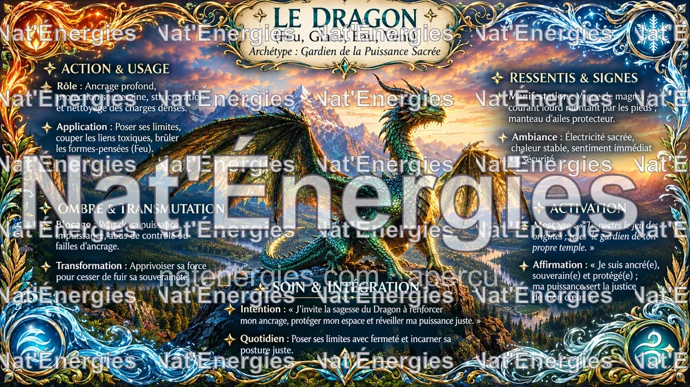 Carte : Le Dragon, Gardien des Éléments